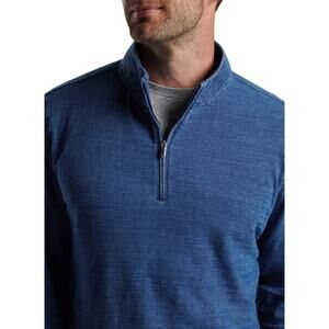 Peter Millar 2XL Indigo Knit Quarter-Zip - $130